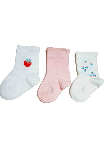 6'lı Organik, Yenidoğan, Babyshower, Hediyelik Kız Çocuk Çorap modelleri