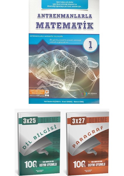 Antrenman + Anla Kazan 2026 Antrenmanlarla Matematik 1 + Anla Kazan Deneme 3 Lü Set fiyatları