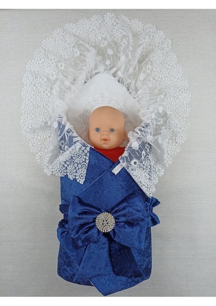 Kadife Kız Bebek Battaniyesi Dantelli Kundak Hastane Çıkışı Yenidoğan %100 Doğal Pamuktan Hediyelik KND45263 modelleri