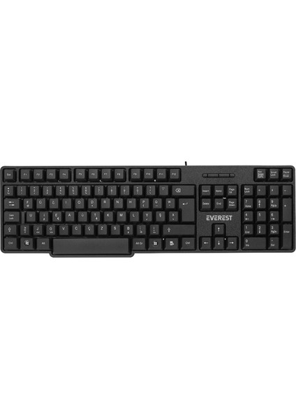 KB-517U Siyah 2mt Bakır Kablolu USB F Standart Klavye