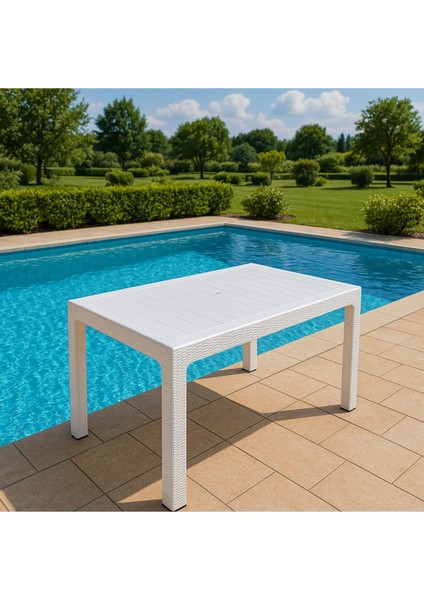 Violet Rattan 80X140CM 6lı Camlı Bahçe Mutfak Masa Takımı Antrasit modelleri