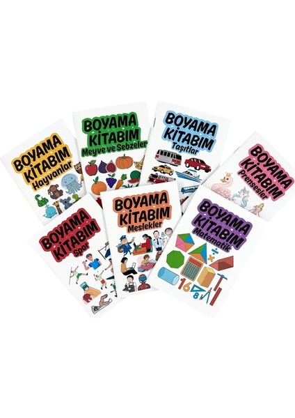 Meslekler Temalı Seyahat Boy Boyama Kitabı (140X100 Mm)