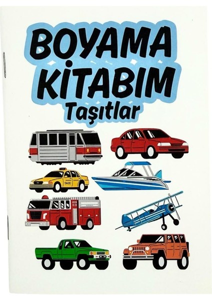 Taşıtlar Temalı Boyama Kitabı (210X145 Mm)