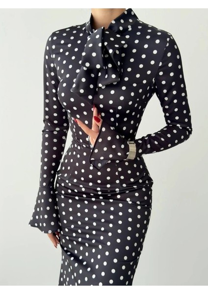 Potenza Puantiyeli Elbise fırsatları