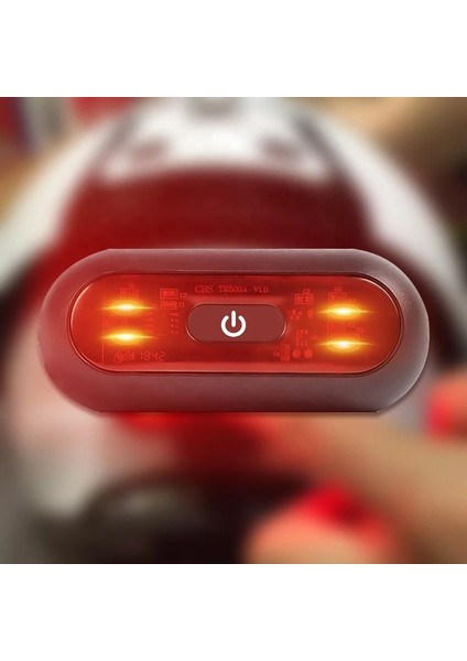 Moto Kask Lambası Bisiklet Arka Lambası LED Işıklı Sinyal Uyarı Arka Lambası Su Geçirmez