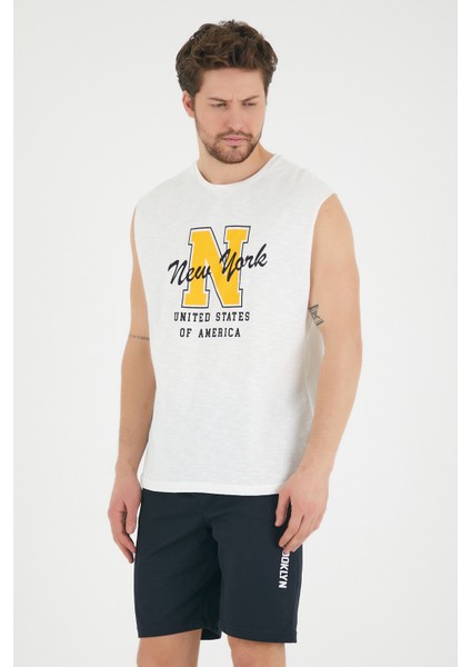 Süperlife Erkek Bisiklet Yaka Regular Fit N Baskılı Tişört SPR22TS117