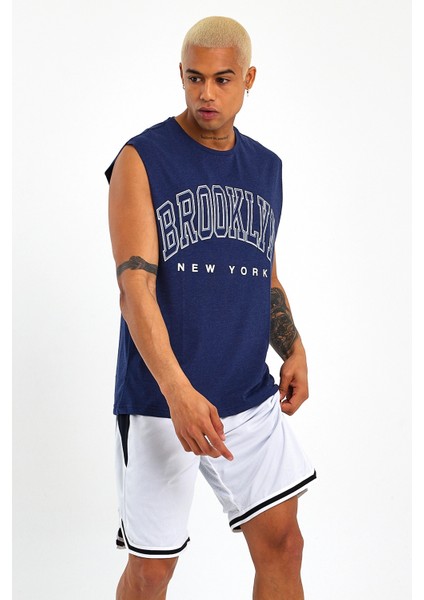 Süperlife Erkek Bisiklet Yaka Regular Fit Brooklyn Baskılı Tişört SPR22TS116 fiyatları