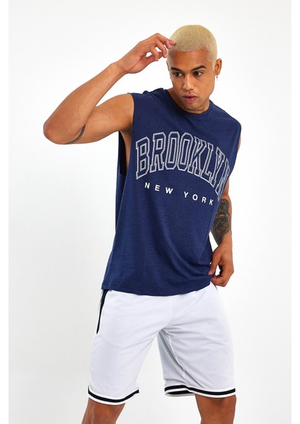 Süperlife Erkek Bisiklet Yaka Regular Fit Brooklyn Baskılı Tişört SPR22TS116 modelleri