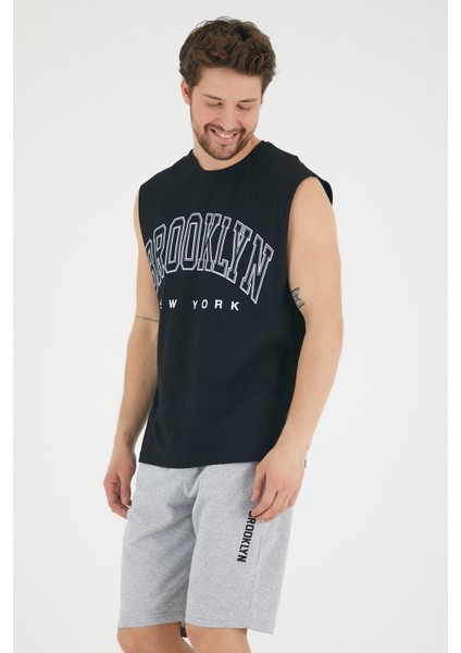 Süperlife Erkek Bisiklet Yaka Regular Fit Brooklyn Baskılı Tişört SPR22TS116 modelleri