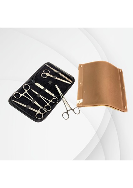 Cerrahi Eğitim Dikiş Seti (7 Parça) + Vakumlu Büyük Dikiş Pedi (23X23 Cm)