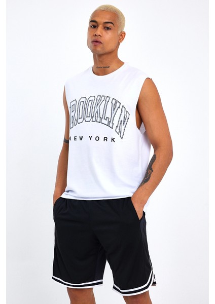 Süperlife Erkek Bisiklet Yaka Regular Fit Brooklyn Baskılı Tişört SPR22TS116 indirimleri