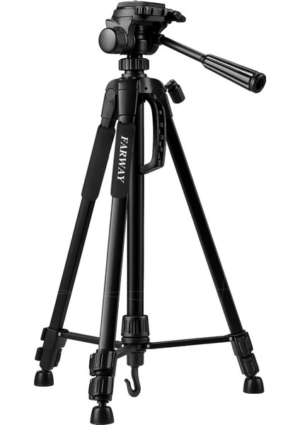 Profesyonel Alüminyum Tripod 360° Ayarlanılabilir Panoramik Başlık Su Terazili Telefon Tutucu 175CM