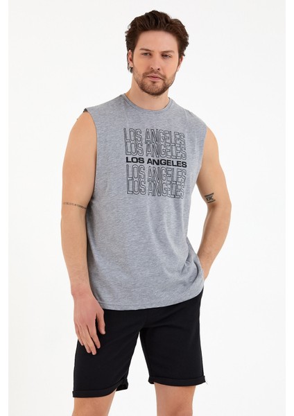 Süperlife Erkek Bisiklet Yaka Regular Fit Los Angeles Baskılı Tişort SPR22TS123 indirimleri