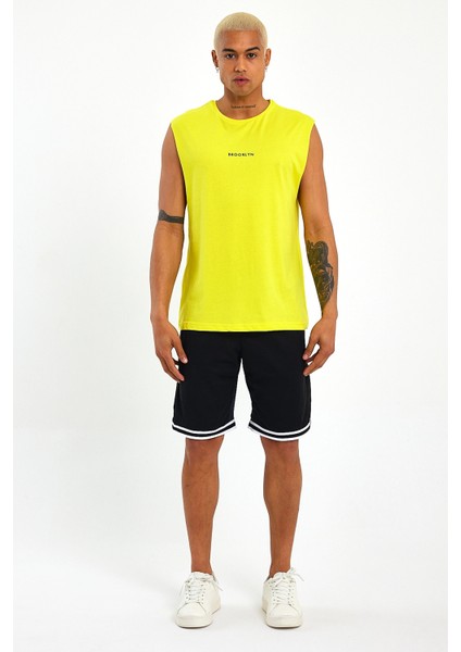 Süperlife Erkek Bisiklet Yaka Regular Fit Brooklyn Baskılı Tişört SPR22TS122