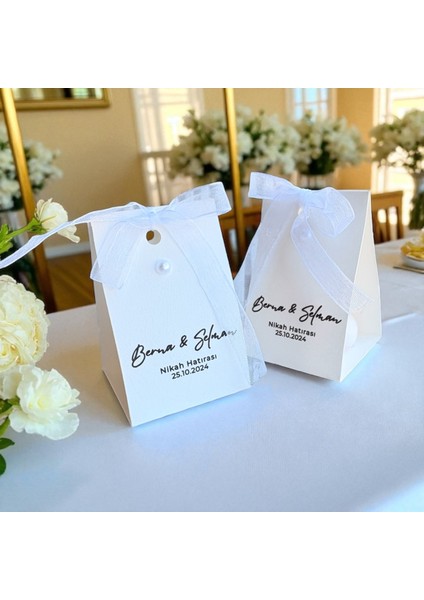 4 Adet Kağıt Detaylı Bubble Mum, Kişiye Özel Hediyelik, Düğün, Nişan, Söz, Kına, Sünnet,