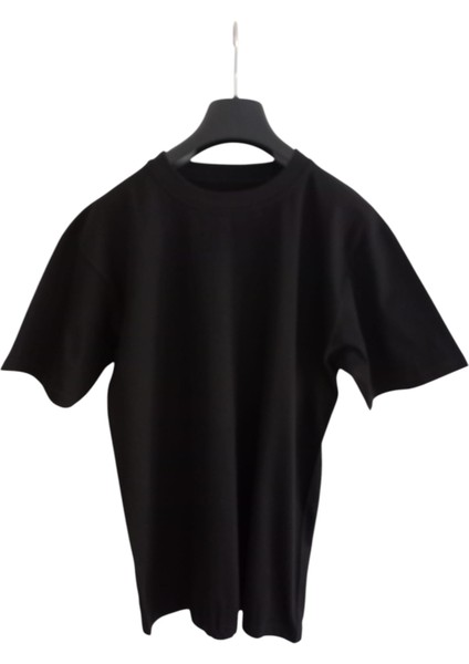 Tişört V Yaka-Sıfır Yaka Pamuklu Cotton Slim Fit Ekstra Esnek Siyah 2'li Avantajlı Paket Unisex Bvsb1-3 modelleri