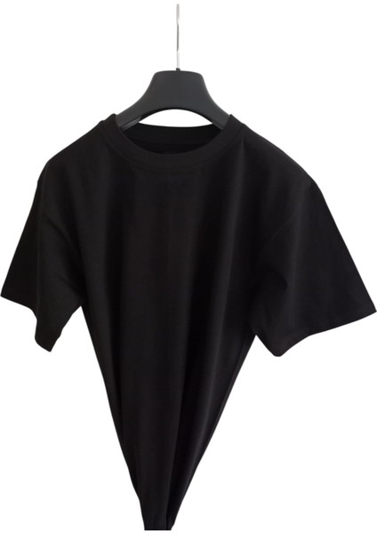 Tişört V Yaka-Sıfır Yaka Pamuklu Cotton Slim Fit Ekstra Esnek Siyah 2'li Avantajlı Paket Unisex Bvsb1-3 fırsatları