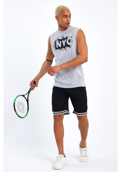 Süperlife Erkek Bisiklet Yaka Regular Fit Nyc Baskılı Tişort SPR22TS124 modelleri