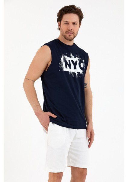 Süperlife Erkek Bisiklet Yaka Regular Fit Nyc Baskılı Tişort SPR22TS124 fırsatları