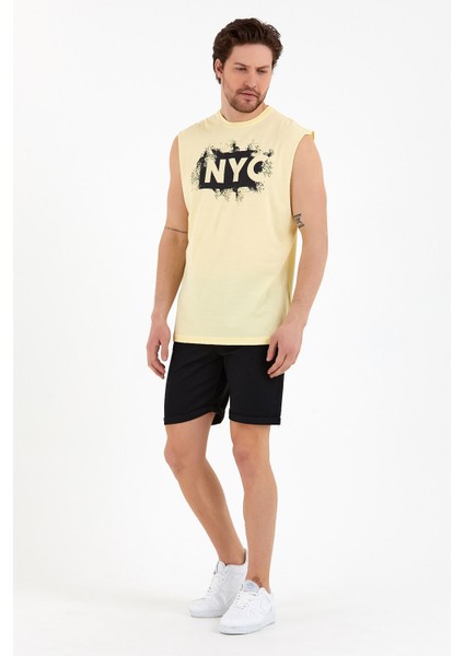 Süperlife Erkek Bisiklet Yaka Regular Fit Nyc Baskılı Tişort SPR22TS124 fırsatları