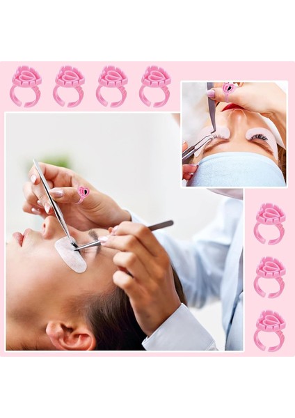Ipek Kirpik Volume Yapıştırıcı Yüzüğü Nail Art Yüzük 100LÜ fiyatları
