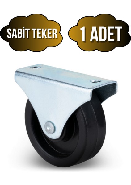 Sabit Tabanlı Masa Tekeri Sehpa ve Dolap Tekeri(Teker ÇAPI:28MM YÜKSEKLIK:40MM)(KROM-SİYAH)