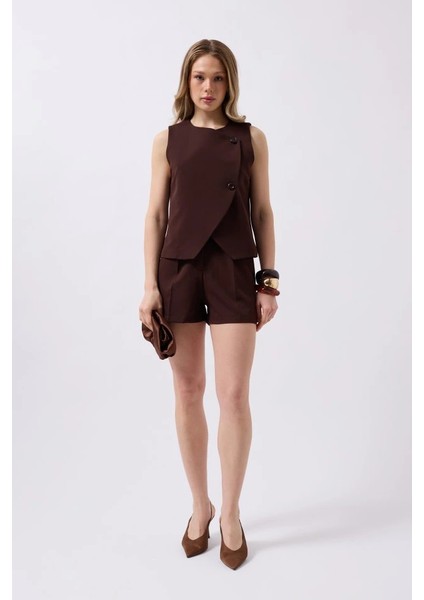 Yandan Düğmeli Dokuma Yelek fiyatları