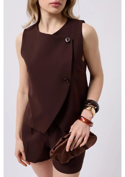 Yandan Düğmeli Dokuma Yelek fırsatları