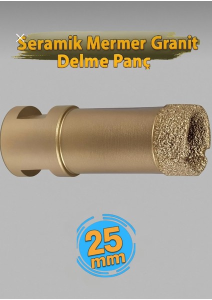 M14 Vakumlu Mermer Granit Seramik Delme Panç 25 mm