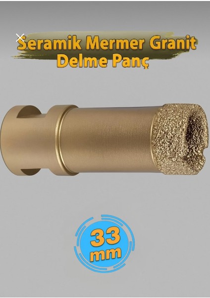 M14 Vakumlu Mermer Granit Seramik Delme Panç 33 mm