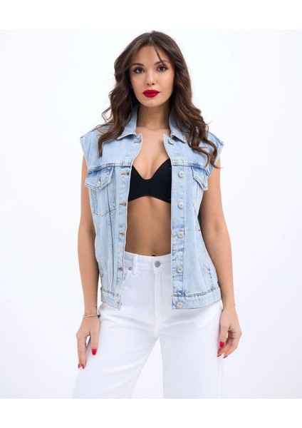 6822 Kot Yelek-Açık Mavi