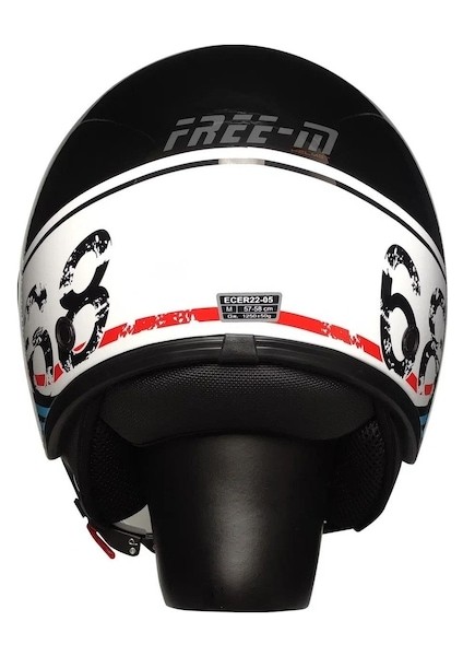 Free M Fr 612 Yarım Kask Parlak Retro modelleri