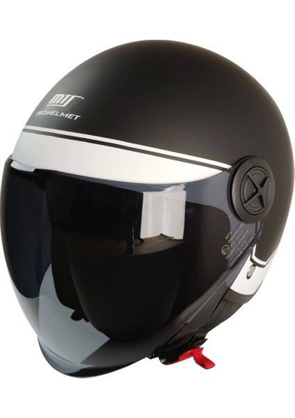 Fx 101 Yarım Kask Mat Siyah