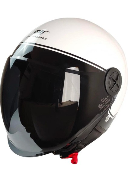 Fx 101 Yarım Kask Parlak Beyaz