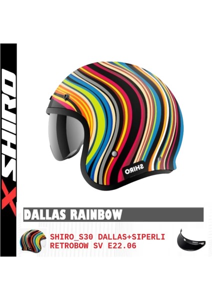 Dallas Retrobow Yarım Motosiklet Kask modelleri