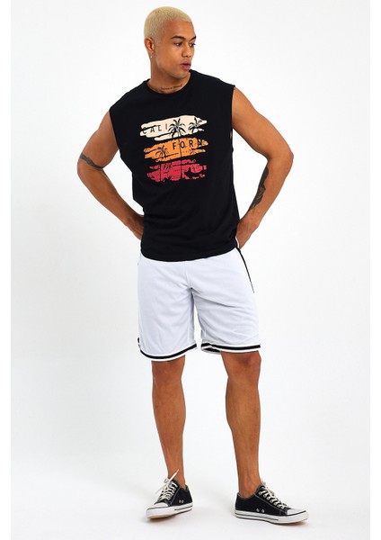 Süperlife Erkek Bisiklet Yaka Regular Fit Baskılı Tişort SPR23AT341