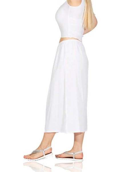 Beyaz Tam Boy Uzun Jüpon Etek Altı Astar fiyatları