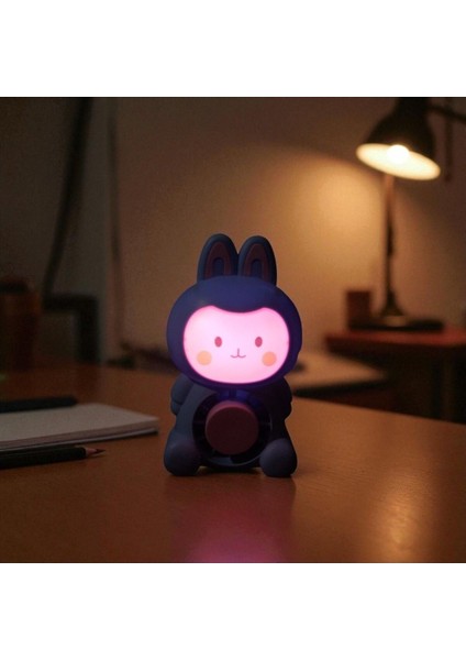 Mini Tavşan Vantilatör, USB Şarjlı, Işıklı, Mavi ve Pembe Renk Seçenekleri fiyatları