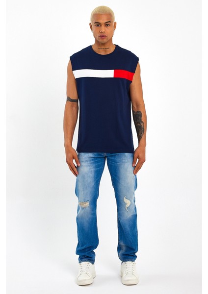 Süperlife Erkek Bisiklet Yaka Regular Fit Garnili Tişort SPR23AT346 indirimleri