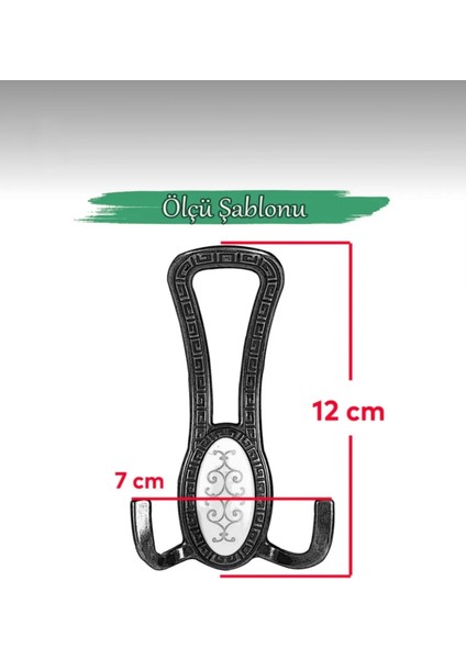 Portmanto Vestiyer Duvar Askısı Dolap Askılığı Krom (4 Adet)