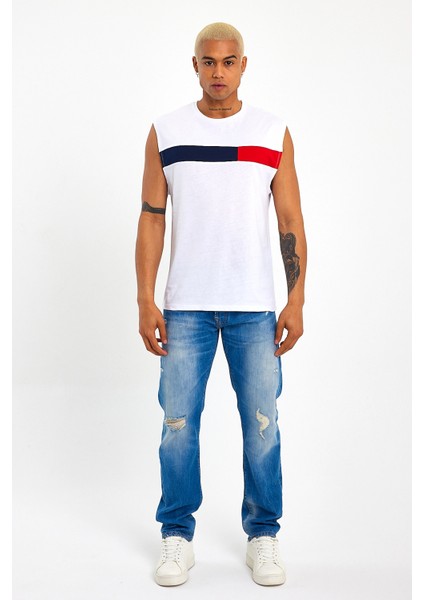 Süperlife Erkek Bisiklet Yaka Regular Fit Garnili Tişort SPR23AT346 modelleri