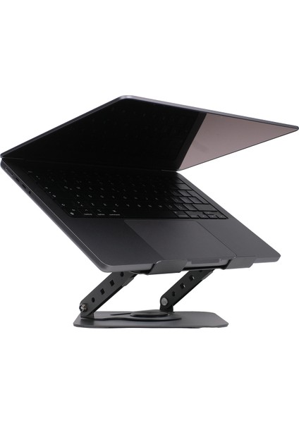 Metal Laptop Macbook Notebook Standı 2 Kademeli 360 Derece Ayarlanılabilir