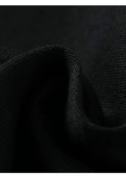 Baskılı Oversize Bisiklet Yaka T-Shirt - Siyah fırsatları