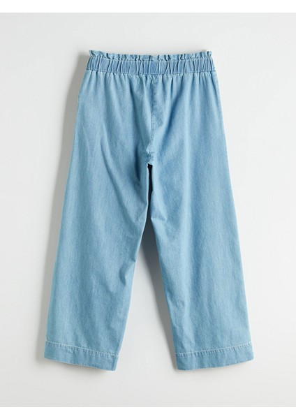 Yeni Sezon Beli Lastikli Straight Fit Kadin Jean Pantolon - S5JF69Z8 fiyatları