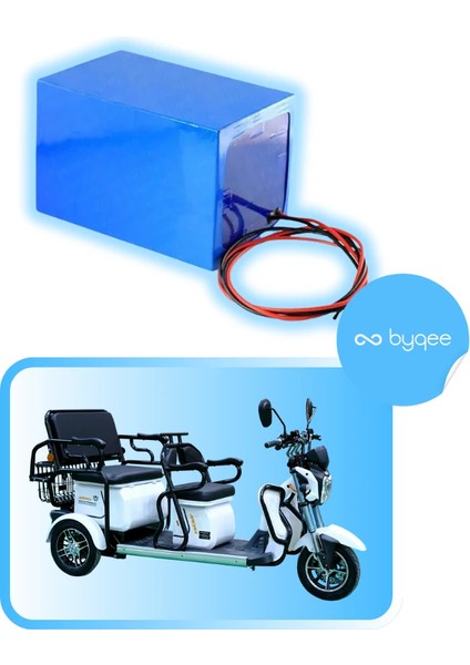 Derya XLT48 72 Volt 20 Amper Elektrikli Motosiklet Bataryası (Lifepo4)