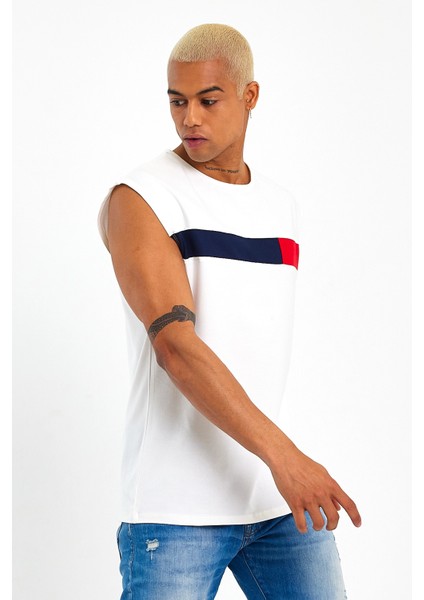 Süperlife Erkek Bisiklet Yaka Regular Fit Garnili Tişort SPR23AT346