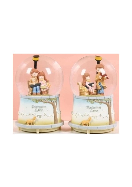 Sonbahar Sevgılı Kar Küresı Orta Boy