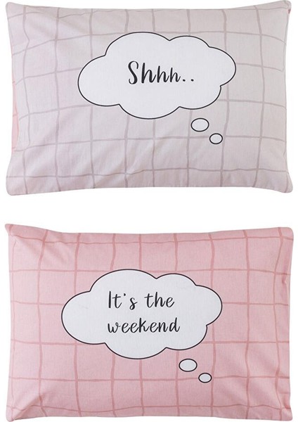 Baskılı Dokuma Yastık Kılıfı 2'li 50X70 cm (W3) indirimleri