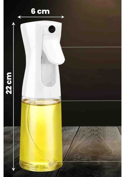 Lüks Cam Sprey Yağdanlık Airfryer,fırın Püskürtücü Yağlık Fısfıs Püskürtmeli Siyah ve Beyaz Renk fiyatları