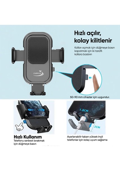 Araç Içi Kancalı Telefon Tutucu Havalandırma Peteği Için fiyatları